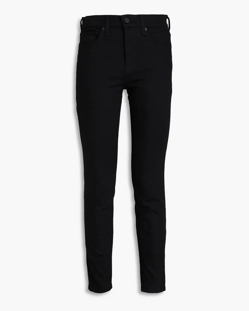 Nili Lotan Jonas hoch sitzende Cropped Skinny Jeans Schwarz