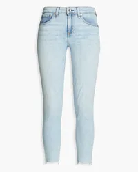 Rag & Bone Halbhohe Skinny Jeans Blau