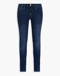 Frame Denim Le Skinny tief sitzende Skinny Jeans Blau