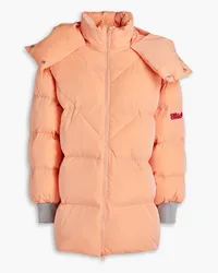 Stella McCartney Kapuzenjacke aus gestepptem Shell Orange