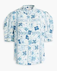 See by Chloé Hemd aus Webstoff mit floralem Print Blau