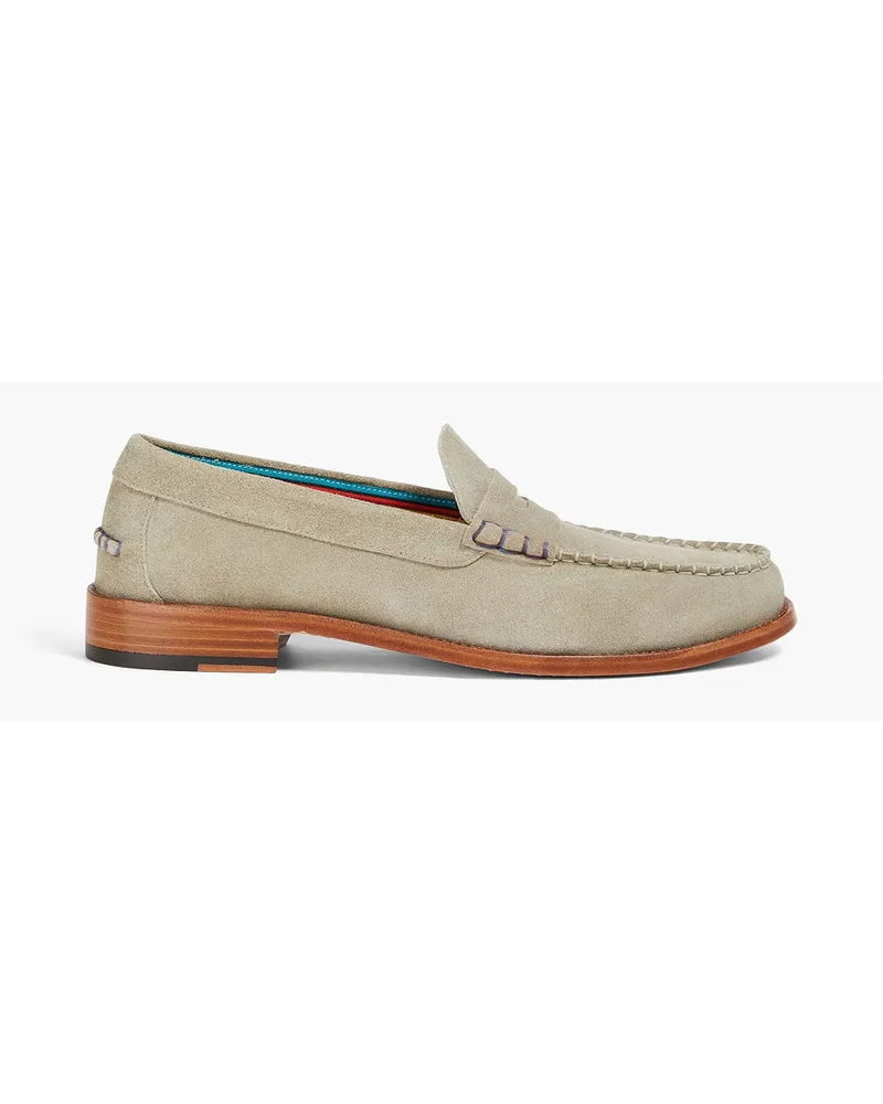 Paul Smith Loafers aus Veloursleder Grün