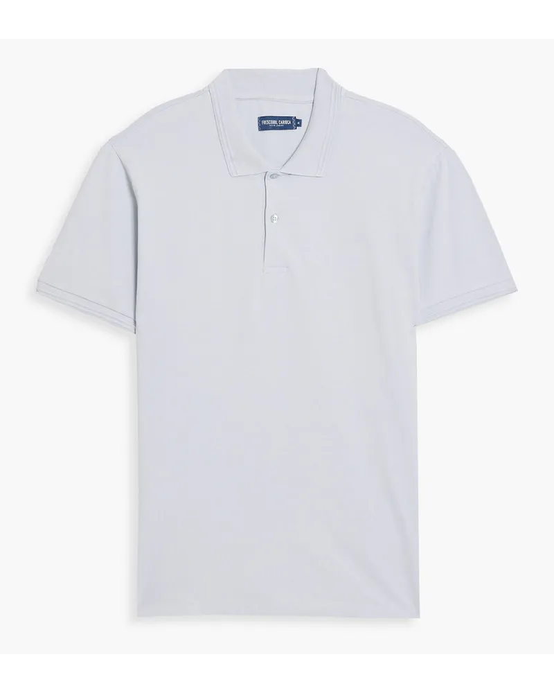 Frescobol Carioca Dias Poloshirt aus Piqué aus einer Stretch-Baumwoll-Lyocellmischung Lila