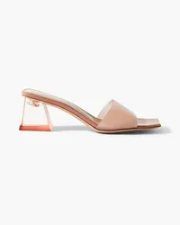 Gianvito Rossi 55 Mules aus PVC Neutral