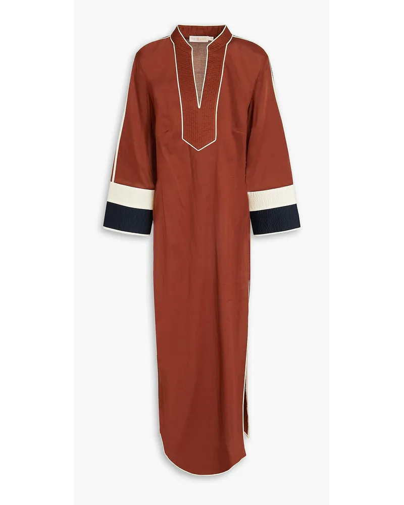 Tory Burch Kaftan aus Baumwoll-Voile Braun