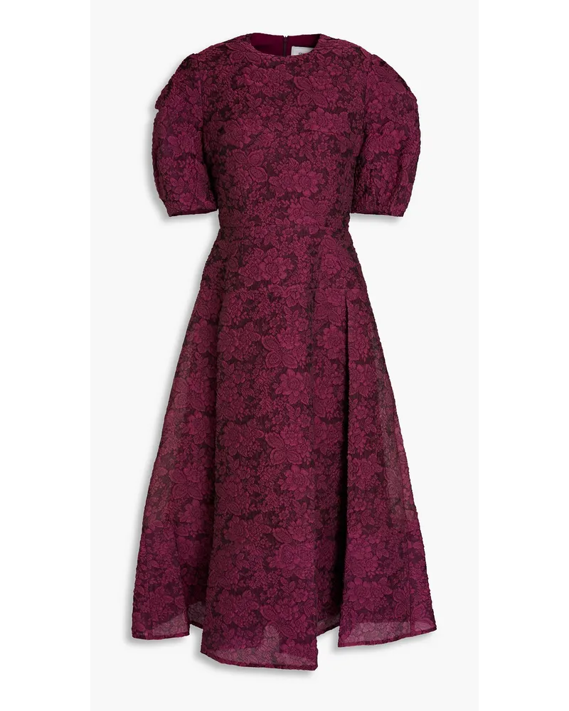 Erdem Kira Midikleid aus Cloqué-Organza Lila