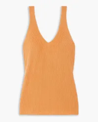 arch4 New Apple Ford geripptes Tanktop aus einer Seiden-Kaschmirmischung Orange