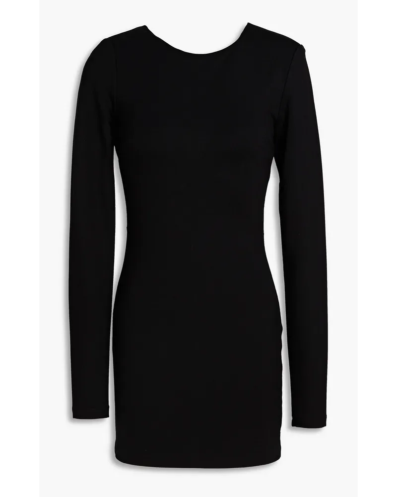 ROTATE Birger Christensen Minikleid aus Jersey mit Cut-outs Schwarz