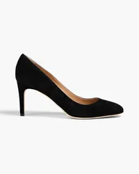 Sergio Rossi Madame Pumps aus Veloursleder Schwarz