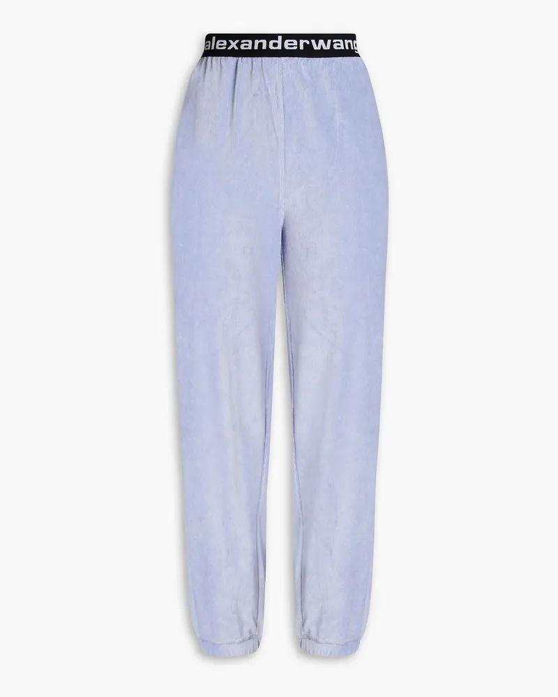 Alexander Wang Track Pants aus Cord aus einer Stretch-Baumwollmischung Lila