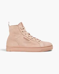 Gianvito Rossi High-Top-Sneakers aus Veloursleder Pink