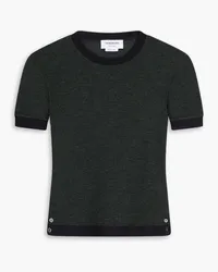 Thom Browne T-Shirt aus Woll-Jersey Grün