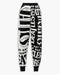 Stella McCartney The Beatles Get Back Track Pants aus Strick mit Intarsienmuster Schwarz