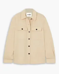 Jil Sander Hemd aus Wollflanell Neutral