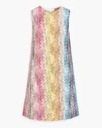 Missoni Mini-Strickkleid inHäkeloptik Gelb