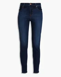 J Brand Hoch sitzende Skinny Jeans Blau