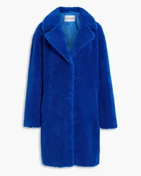 STAND Camille Mantel aus Shearling-Imitat Blau