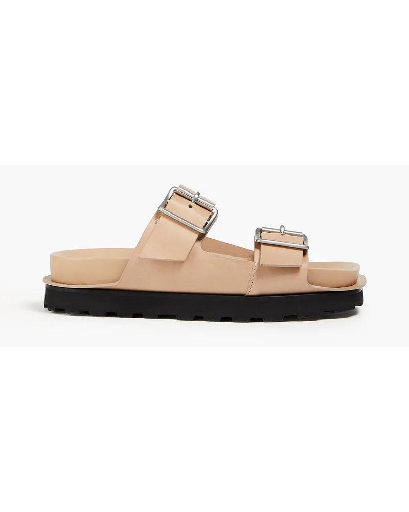 Jil Sander Sandalen aus Leder mit Schnalle Neutral