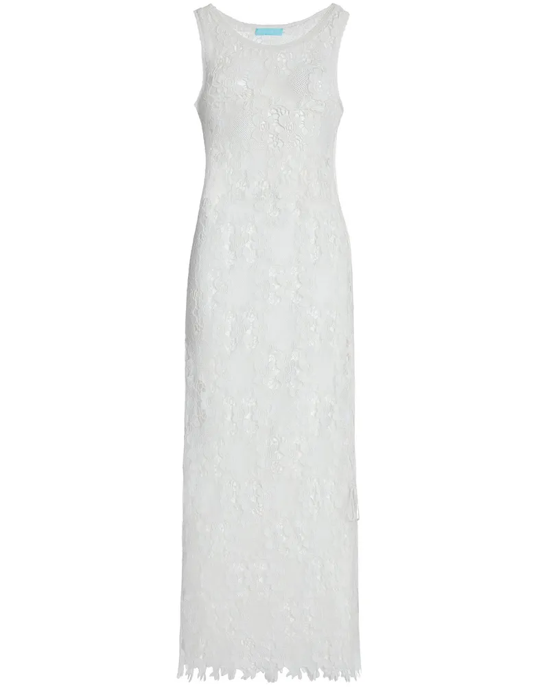 Melissa Odabash Jamie guipure lace maxi dress Weiß