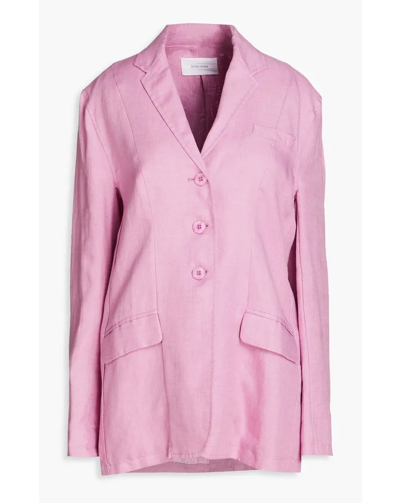 BONDI BORN Dominica Blazer aus Leinen Pink