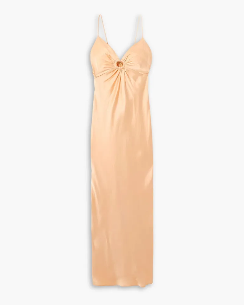 Stella McCartney Maxikleid aus Satin Neutral