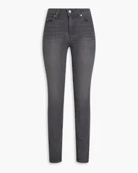 Paige Hoxton hoch sitzende Skinny Jeans Grau