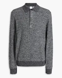 Paul Smith Gerippter Pullover aus Merinowolle mit Polokragen Grau