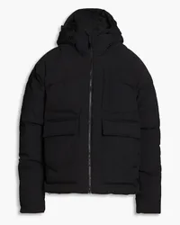 adidas Big Baffle Kapuzenjacke aus gestepptem Shell Schwarz