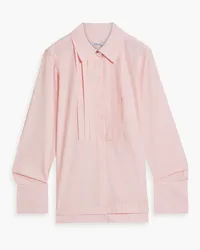 Derek Lam Hemd aus Oxford aus einer Baumwollmischung mit Biesen Pink