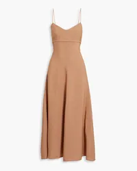 Victoria Beckham Midikleid aus Webstoff Neutral