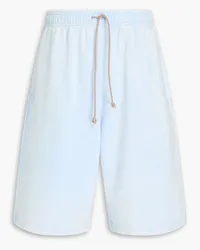 Acne Studios Shorts aus Baumwollfrottee Blau