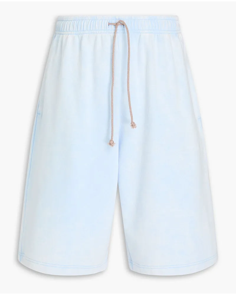 Acne Studios Shorts aus Baumwollfrottee Blau