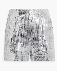 Alice + Olivia Alice OliviaReagan Shorts aus Chiffon mit Pailletten Metallic