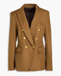 Rag & Bone Preston doppelreihiger Blazer aus Woll-Twill Braun