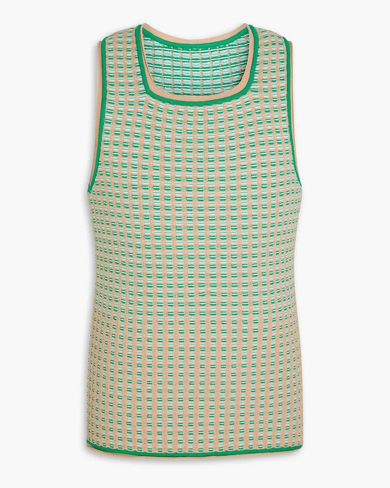 Jacquemus Macio Tanktop aus Jacquard-Strick aus einer Baumwollmischung Neutral