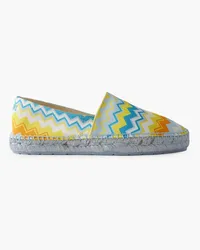 Missoni Espadrilles aus bedrucktem Twill Blau