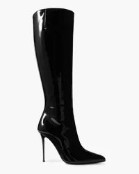 Giuseppe Zanotti Cantadora kniehohe Stiefel aus Lacklederimitat Schwarz