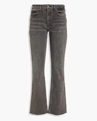 Rag & Bone Peyton halbhohe Bootcut-Jeans Grau