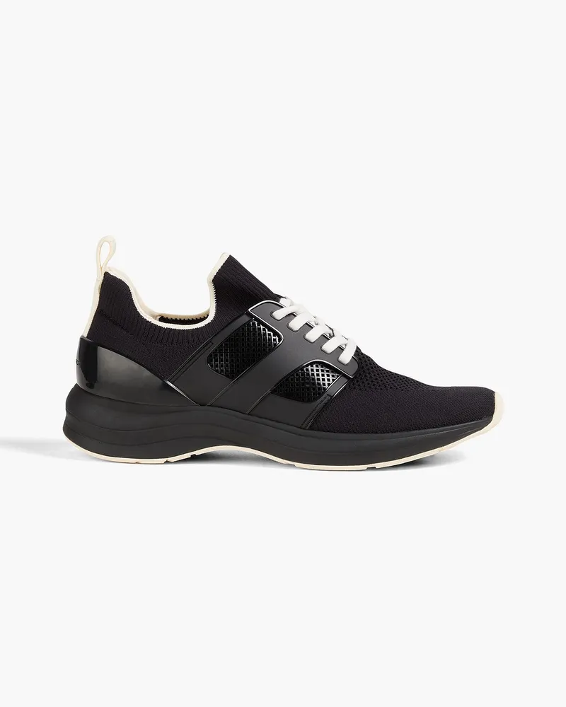Tory Burch Sneakers aus Strick Schwarz