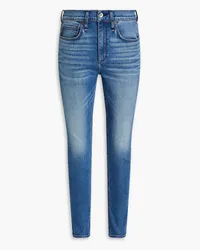 Rag & Bone Fit 1 Skinny Jeans aus Denim mit Sitzfalten Blau