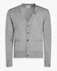 Thom Browne Cardigan aus einer Wollmischung Grau