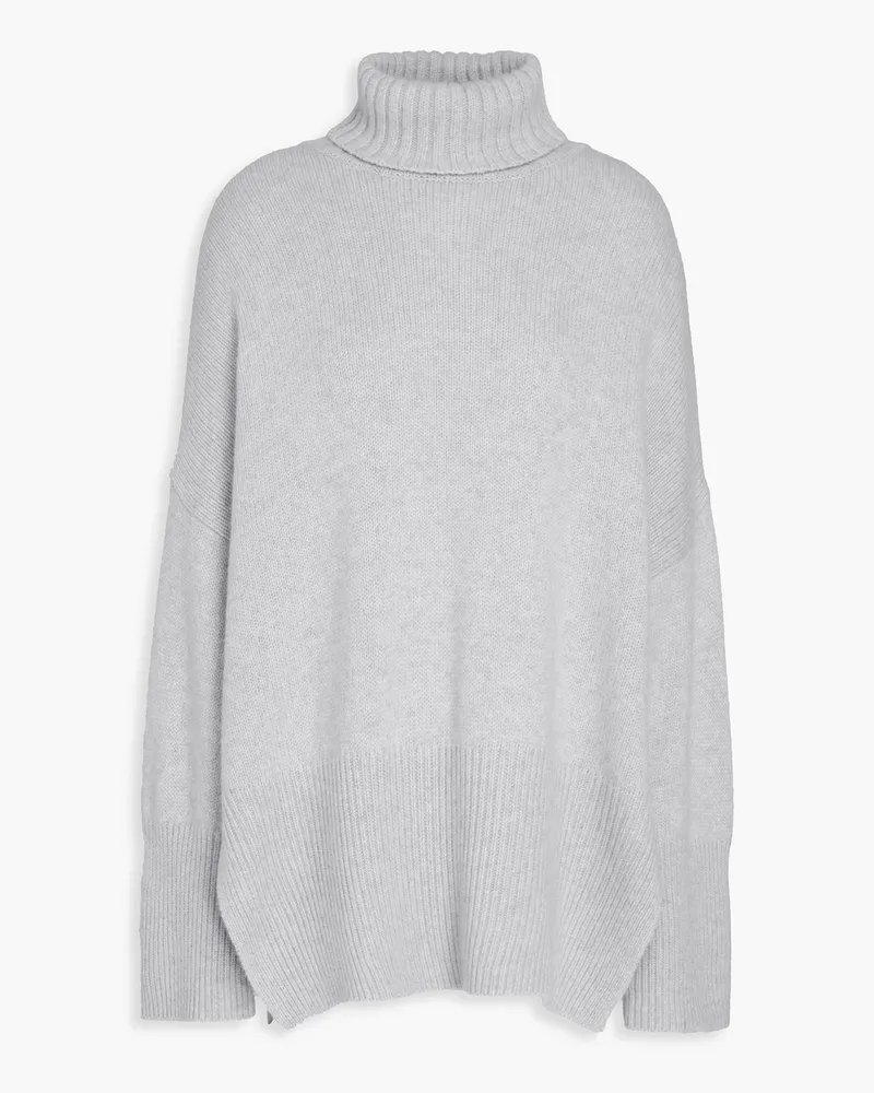 Autumn Cashmere Oversized-Rollkragenpullover aus Strick Grau