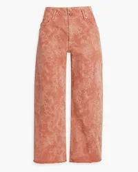 Ulla Johnson Thea hoch sitzende Cropped Jeans mit geradem Bein inAcid-Waschung Braun