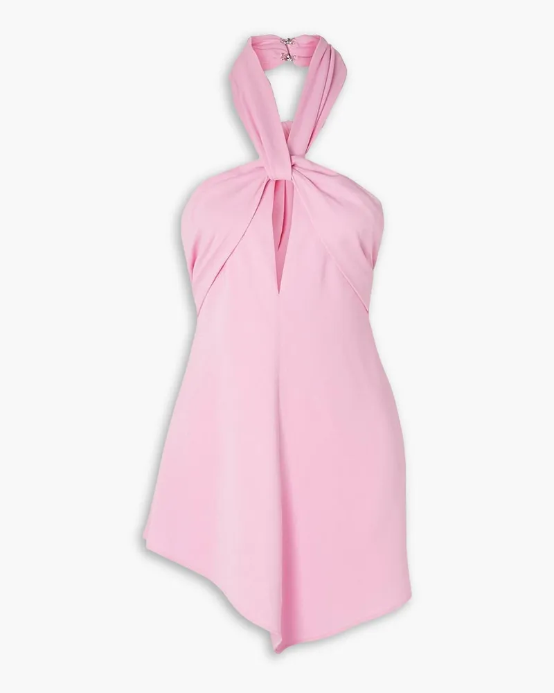 ATTICO Becky Minikleid aus Webstoff mit Cut-out Pink