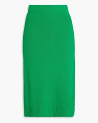 Oscar de la Renta Bedrucktes Cropped Tanktop aus Baumwolle Grün