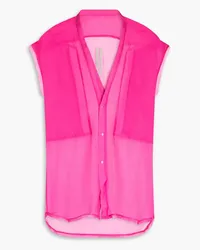 Rick Owens Hemd aus Seidenchiffon Pink