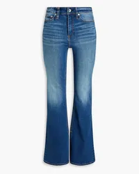 Rag & Bone Bella hoch sitzende Schlagjeans inausgewaschener Optik Blau