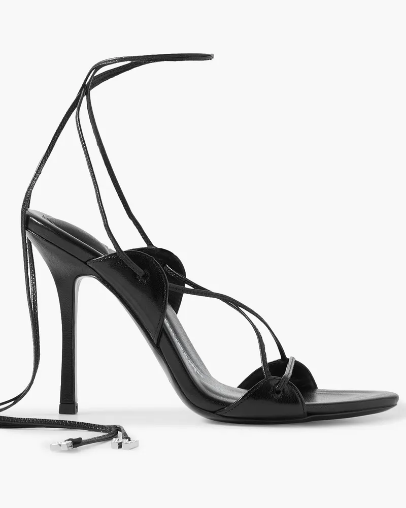 Alexander Wang Lucienne Sandalen aus Glanzleder mit Verzierungen Schwarz