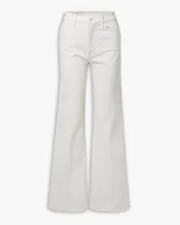 Mother The Hustler high-rise wide-leg jeans Weiß