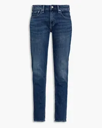 Rag & Bone Dre tief sitzende Cropped Boyfriend-Jeans Blau